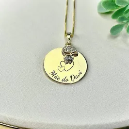 CORRENTE PERSONALIZADO MÃE DE MENINO
