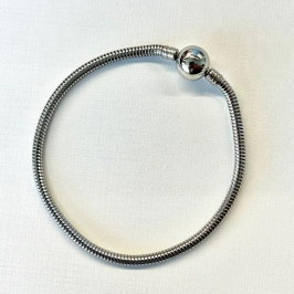 PULSEIRA BERLOQUE AÇO INOX FECHO REDONDO