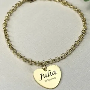 PULSEIRA PERSONALIZADA CORAÇÃO COM UM NOME