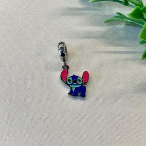 BERLOQUE PENDURICALHO ALIENIGENA AZUL COM ROSA