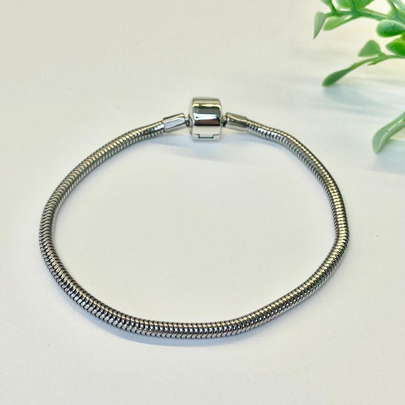 PULSEIRA BERLOQUE AÇO INOX FECHO TAMBOR QUADRADO