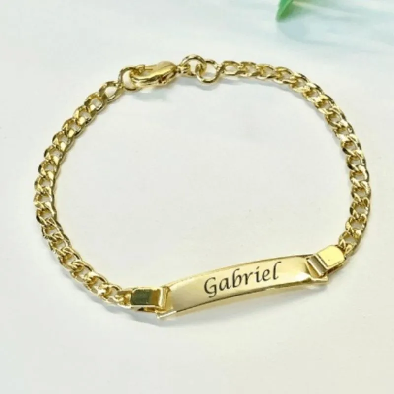 PULSEIRA INFANTIL ELO GRUMET PERSONALIZADO EXPRESS PLACA NOME