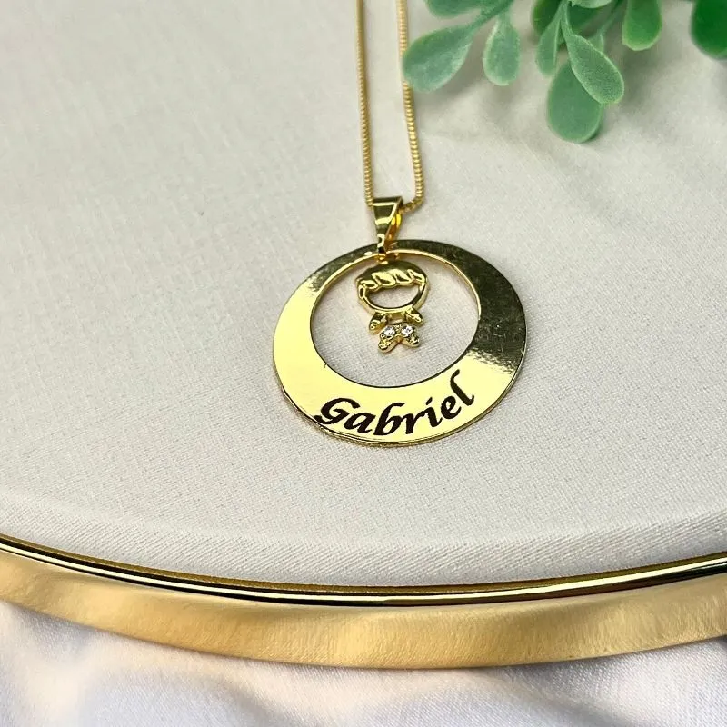 CORRENTE PERSONALIZADO EXPRESS COM NOME E CRIANÇA
