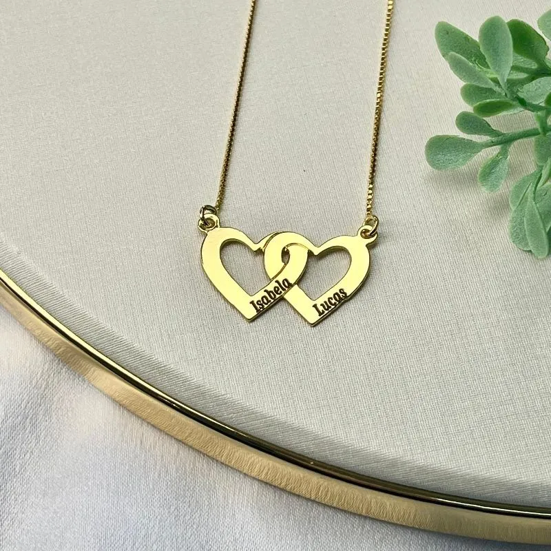 CORRENTE PERSONALIZADO EXPRESS DOIS CORAÇÕES