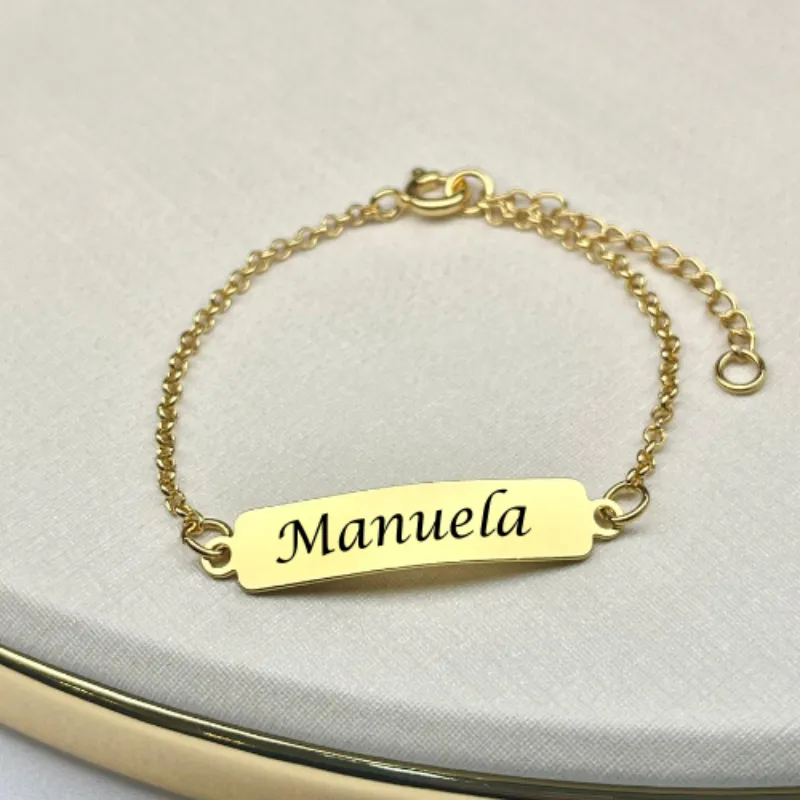 PULSEIRA PERSONALIZADO EXPRESS INFANTIL PLAQUINHA LISA