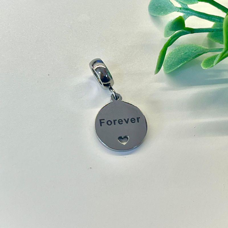 BERLOQUE PENDURICALHO CHAPA REDONDA ESCRITO 