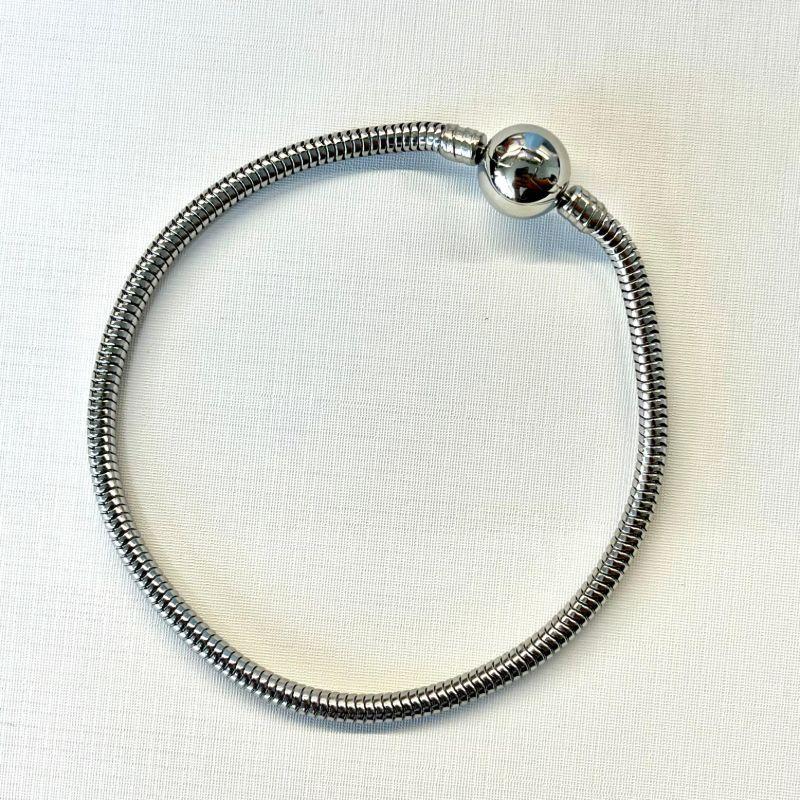 PULSEIRA BERLOQUE AÇO INOX FECHO REDONDO